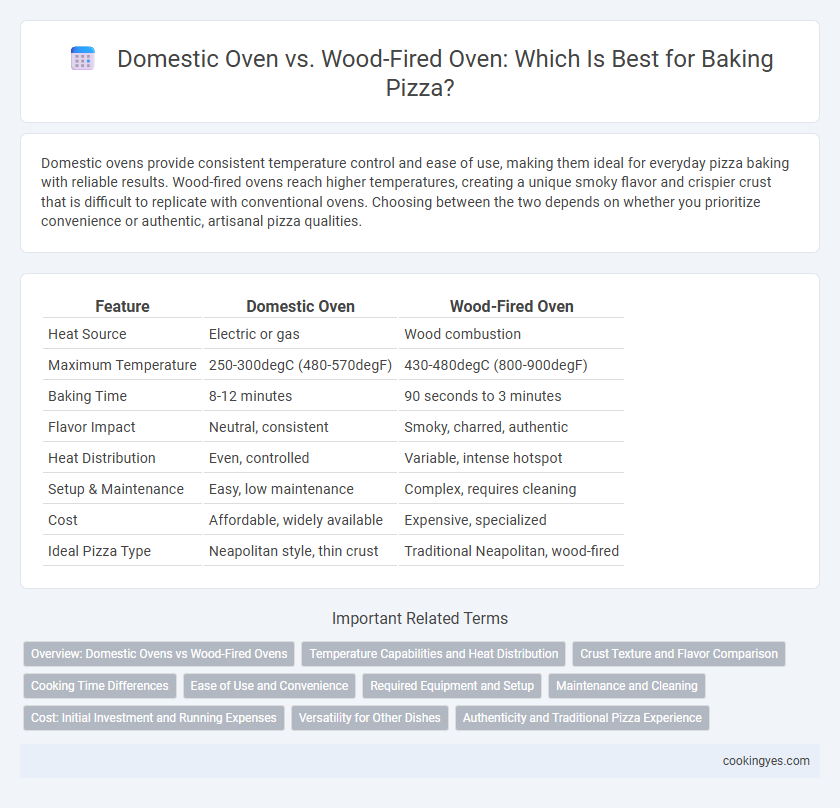 Domestic Oven vs. Wood-Fired Oven: Which Is Best for Baking Pizza?