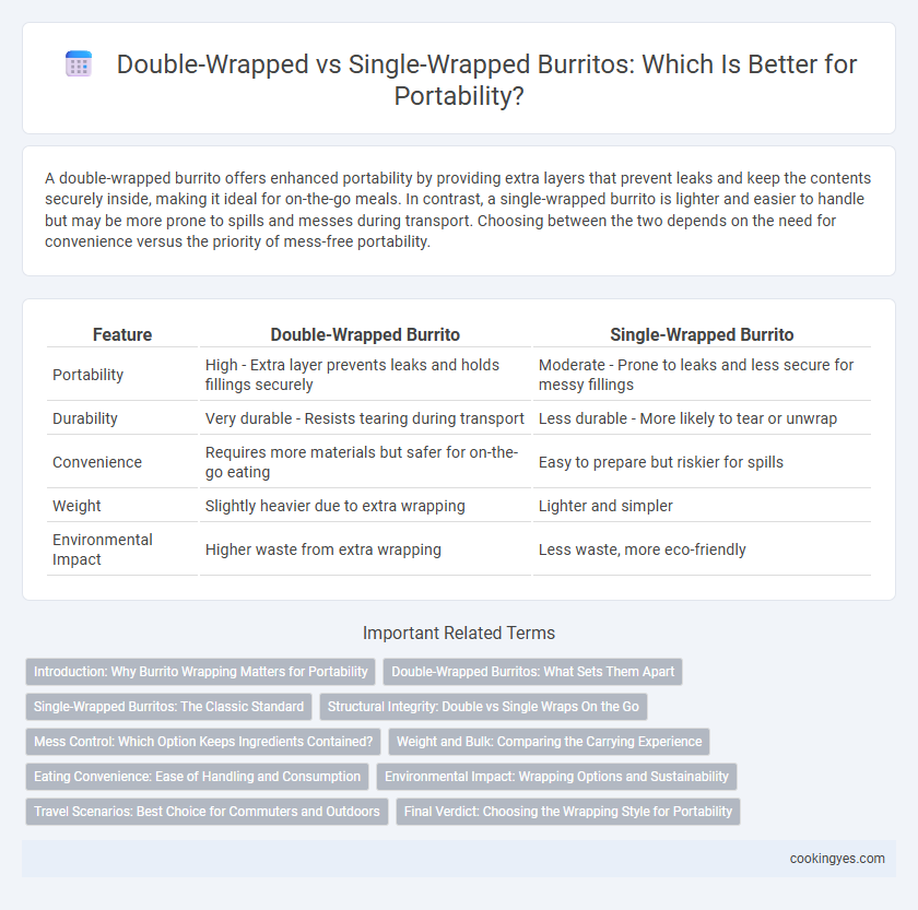 Double-Wrapped vs Single-Wrapped Burritos: Which Is Better for Portability?