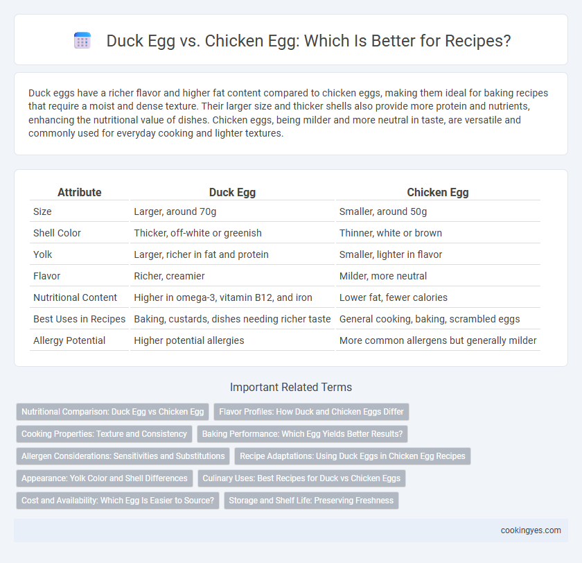 Duck Egg vs. Chicken Egg: Which Is Better for Recipes?