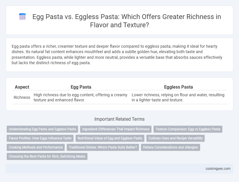 Egg Pasta vs. Eggless Pasta: Which Offers Greater Richness in Flavor and Texture?