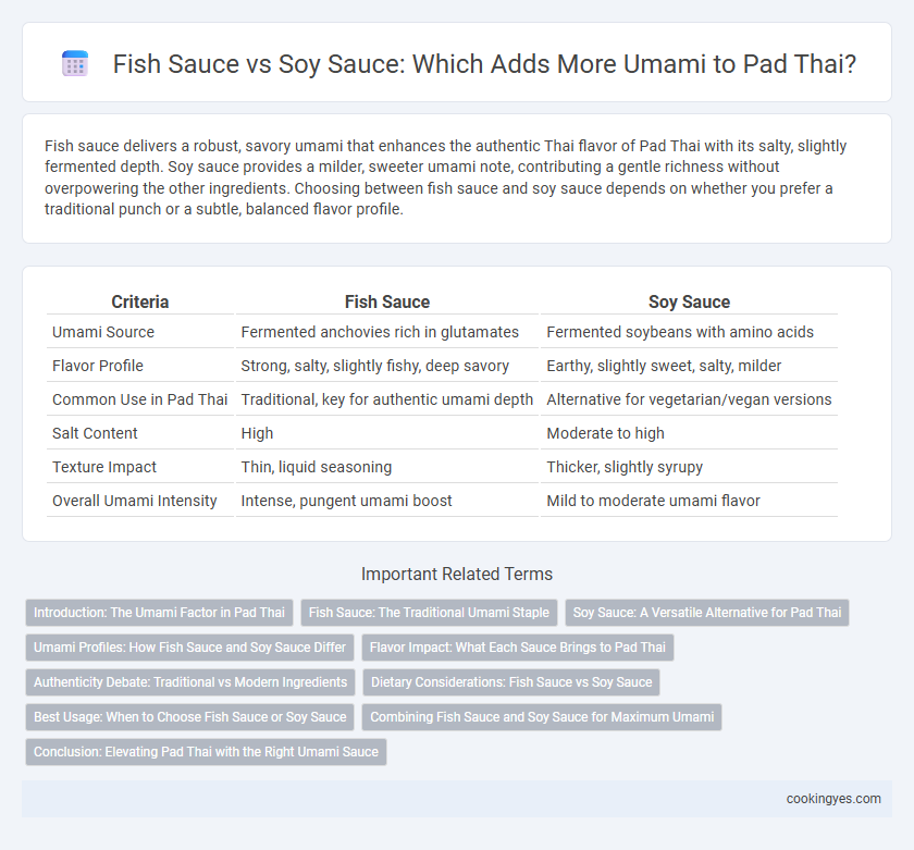 Fish Sauce vs Soy Sauce: Which Adds More Umami to Pad Thai?