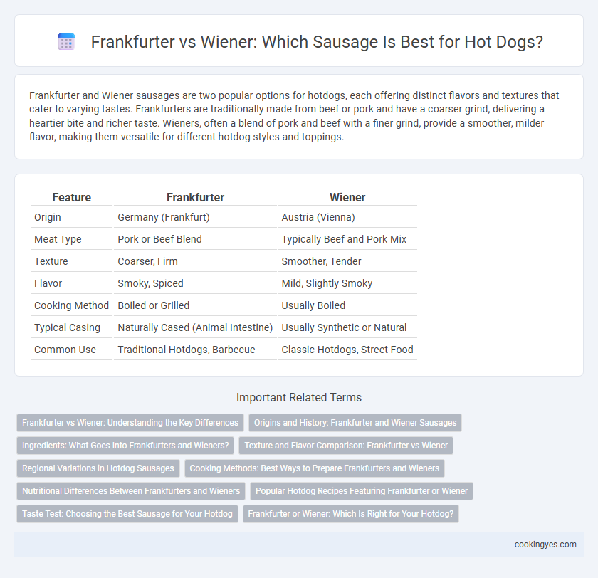 Frankfurter vs Wiener: Which Sausage Is Best for Hot Dogs?