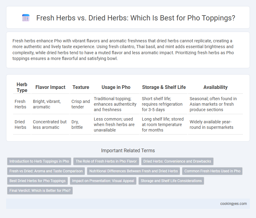 Fresh Herbs vs. Dried Herbs: Which Is Best for Pho Toppings?