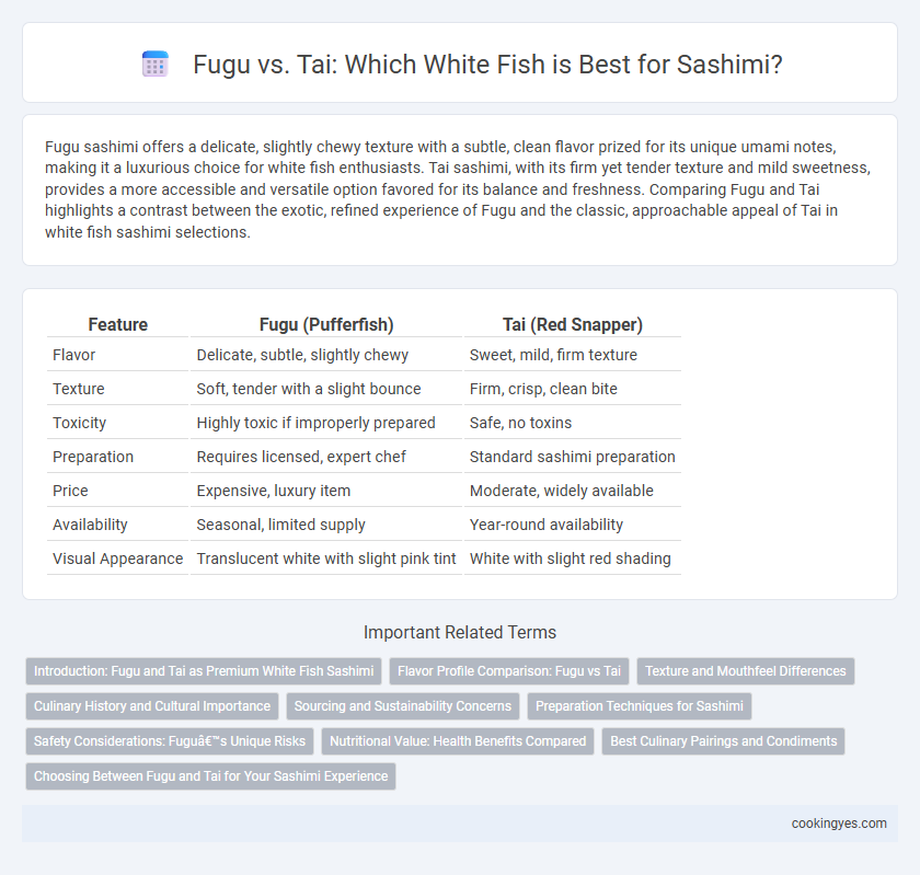 Fugu vs. Tai: Which White Fish is Best for Sashimi?
