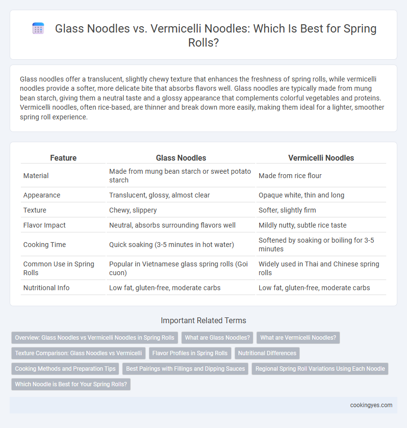 Glass Noodles vs. Vermicelli Noodles: Which Is Best for Spring Rolls?