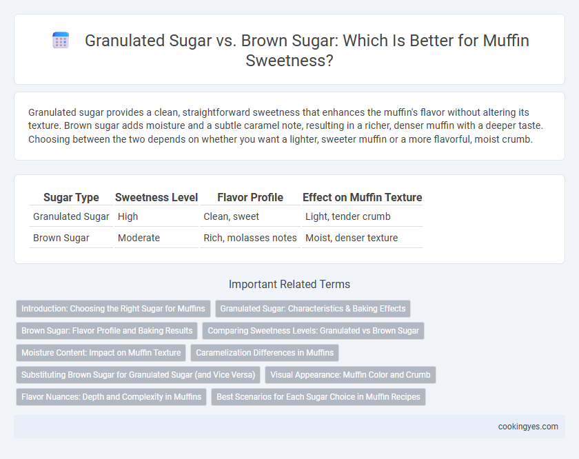 Granulated Sugar vs. Brown Sugar: Which Is Better for Muffin Sweetness?