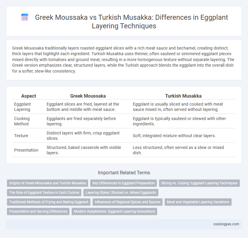Greek Moussaka vs Turkish Musakka: Differences in Eggplant Layering Techniques