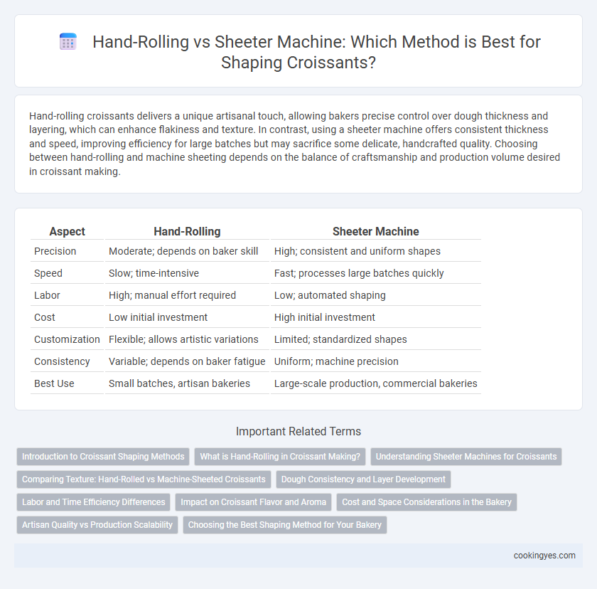 Hand-Rolling vs Sheeter Machine: Which Method is Best for Shaping Croissants?