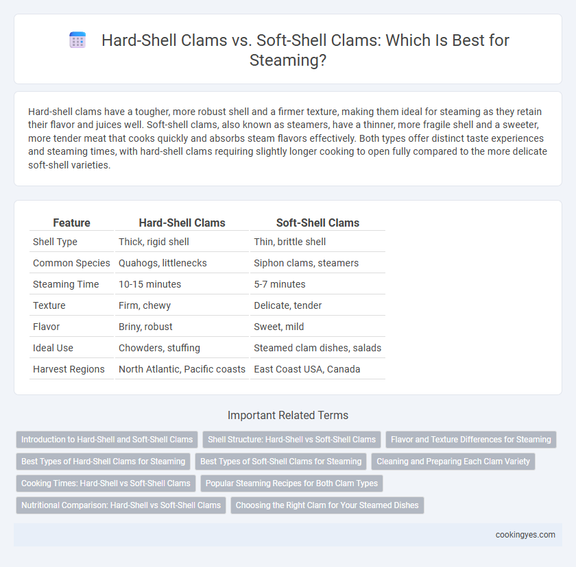 Hard-Shell Clams vs. Soft-Shell Clams: Which Is Best for Steaming?