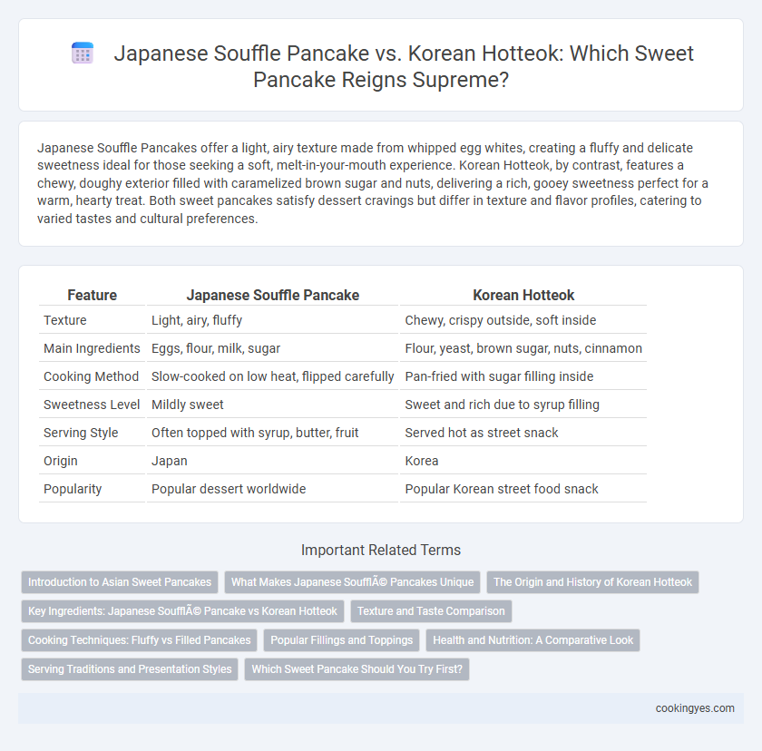 Japanese Souffle Pancake vs. Korean Hotteok: Which Sweet Pancake Reigns Supreme?
