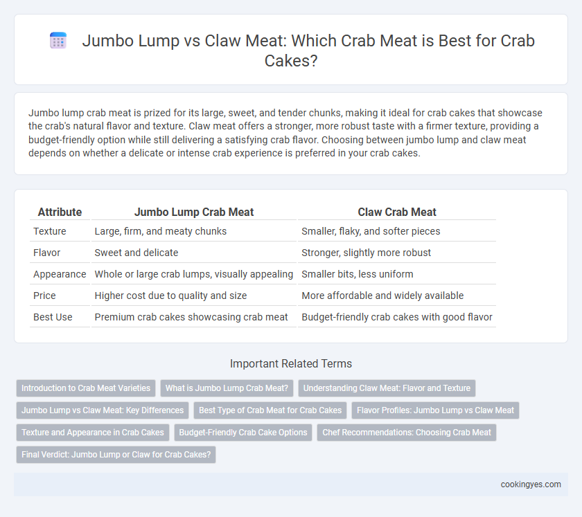 Jumbo Lump vs Claw Meat: Which Crab Meat is Best for Crab Cakes?