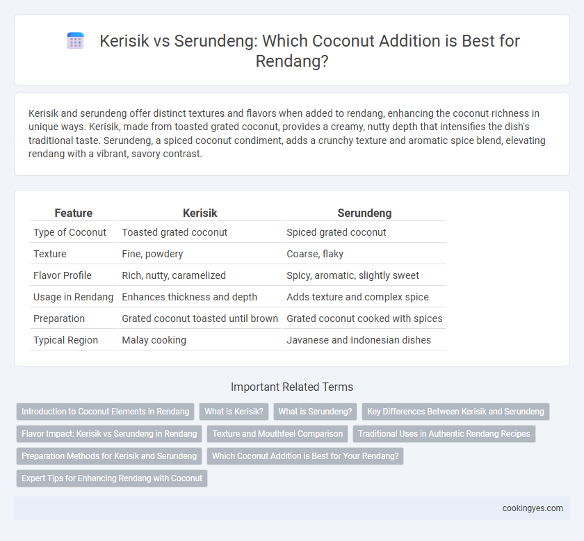 Kerisik vs Serundeng: Which Coconut Addition is Best for Rendang?