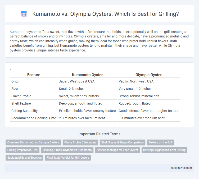Kumamoto vs. Olympia Oysters: Which Is Best for Grilling?