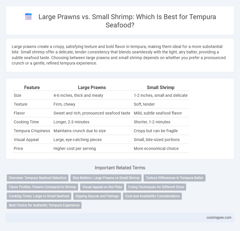 Large Prawns vs. Small Shrimp: Which Is Best for Tempura Seafood?