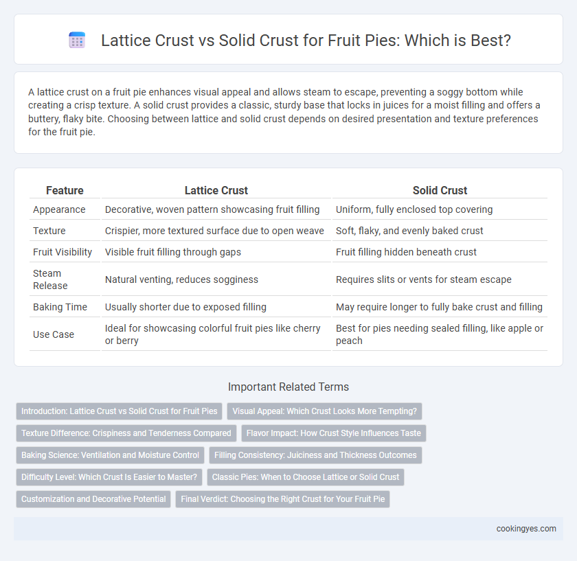 Lattice Crust vs Solid Crust for Fruit Pies: Which is Best?