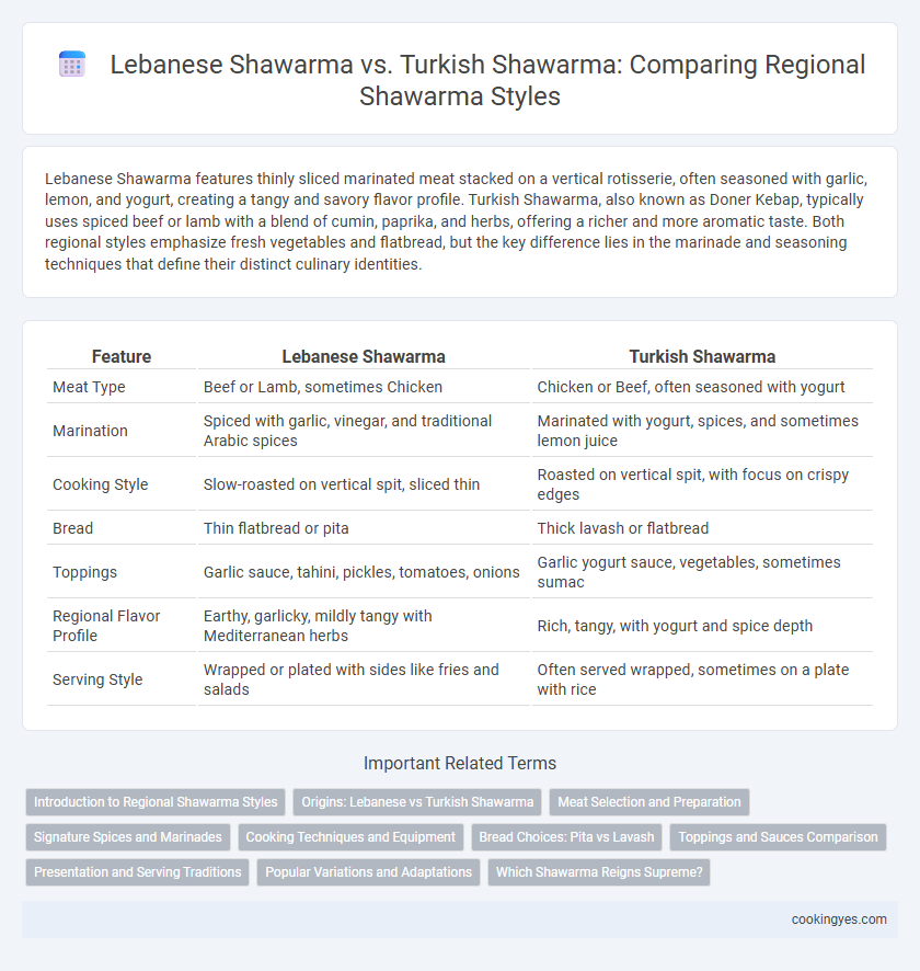 Lebanese Shawarma vs. Turkish Shawarma: Comparing Regional Shawarma Styles