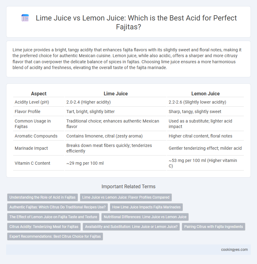 Lime Juice vs Lemon Juice: Which is the Best Acid for Perfect Fajitas?