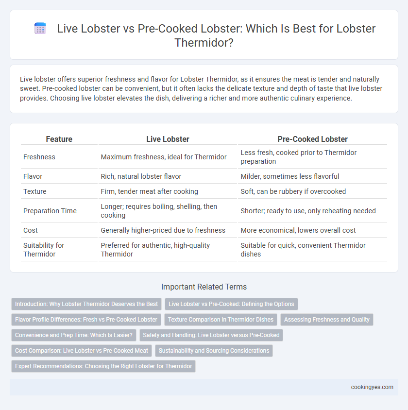 Live Lobster vs Pre-Cooked Lobster: Which Is Best for Lobster Thermidor?
