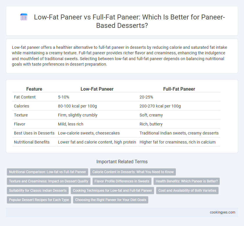 Low-Fat Paneer vs Full-Fat Paneer: Which Is Better for Paneer-Based Desserts?
