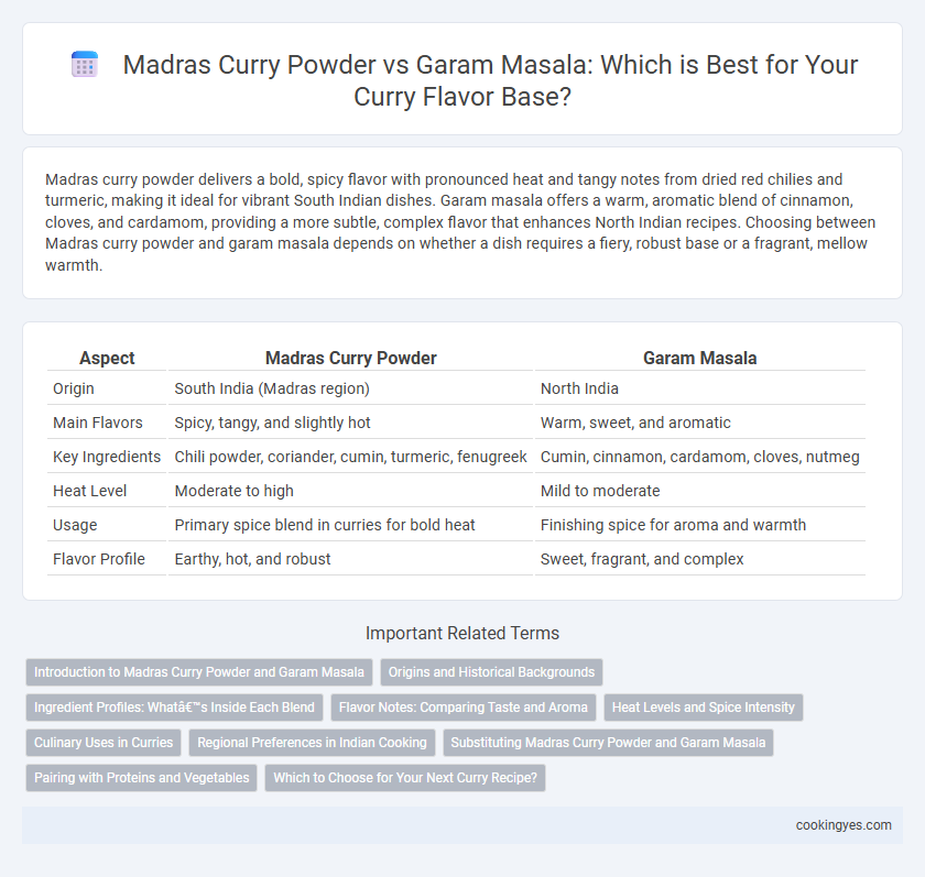 Madras Curry Powder vs Garam Masala: Which is Best for Your Curry Flavor Base?