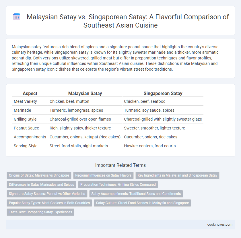 Malaysian Satay vs. Singaporean Satay: A Flavorful Comparison of Southeast Asian Cuisine