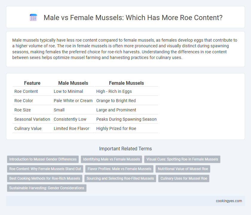 Male vs Female Mussels: Which Has More Roe Content?