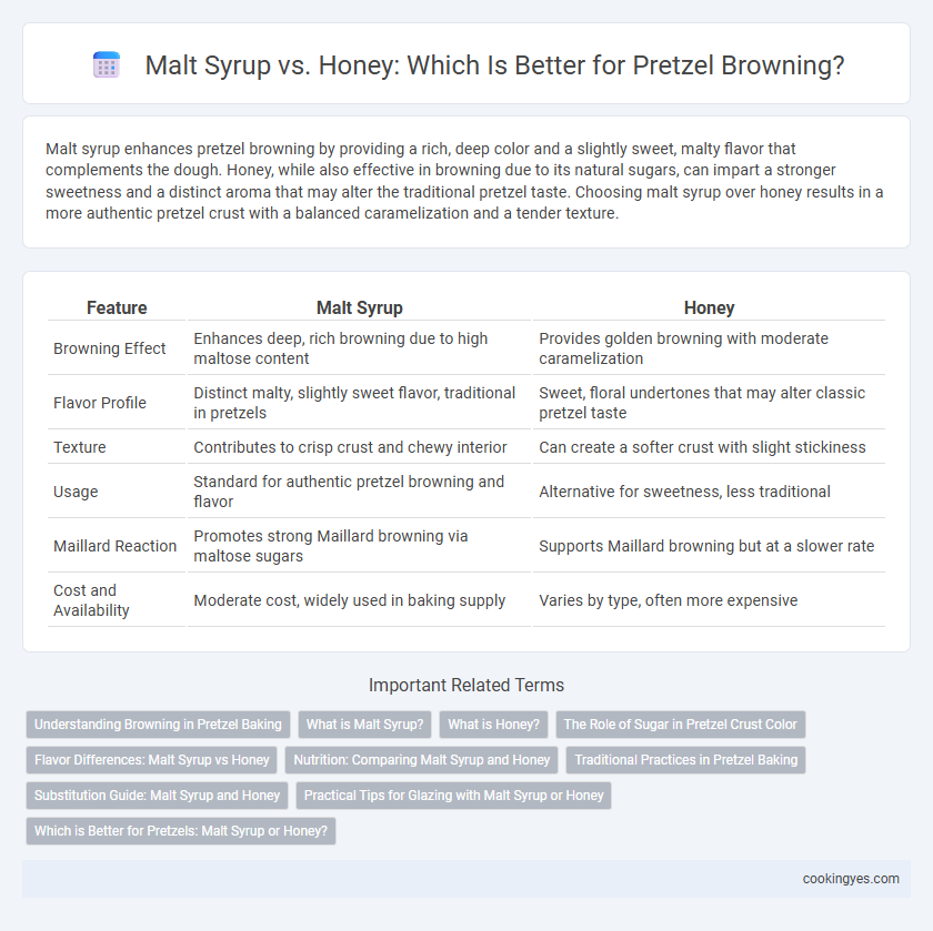 Malt Syrup vs. Honey: Which Is Better for Pretzel Browning?