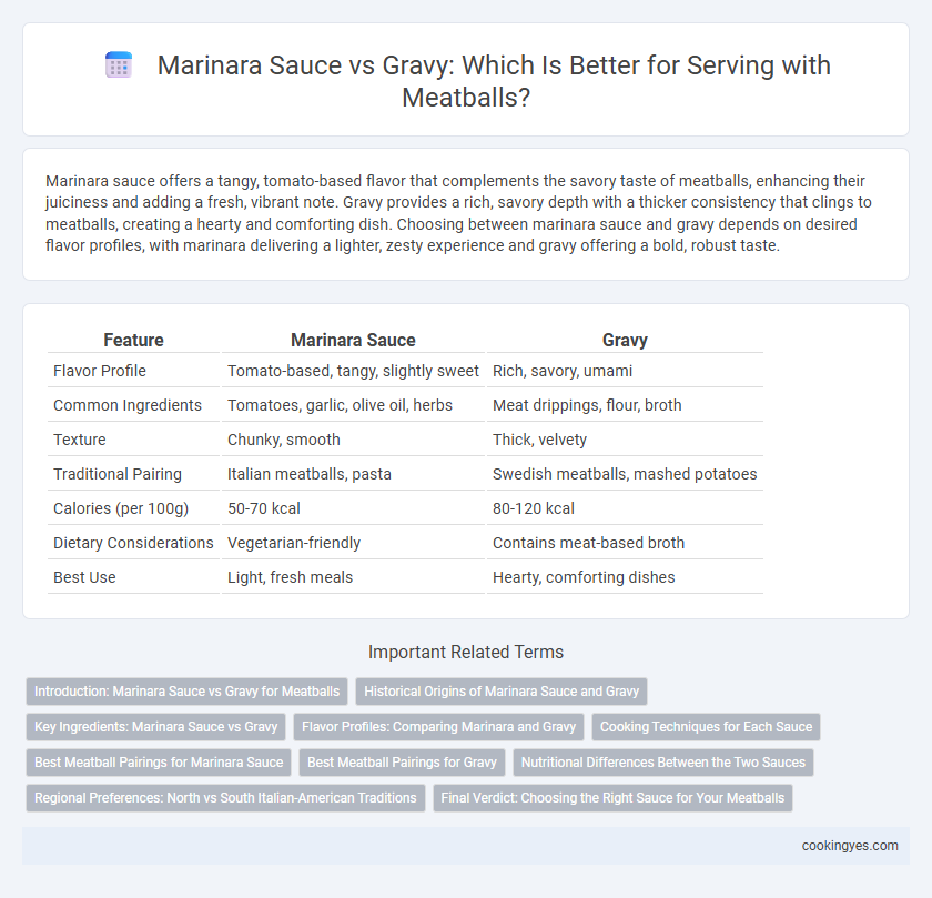 Marinara Sauce vs Gravy: Which Is Better for Serving with Meatballs?