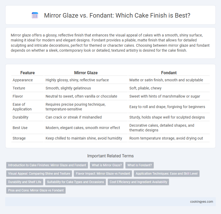 Mirror Glaze vs. Fondant: Which Cake Finish is Best?