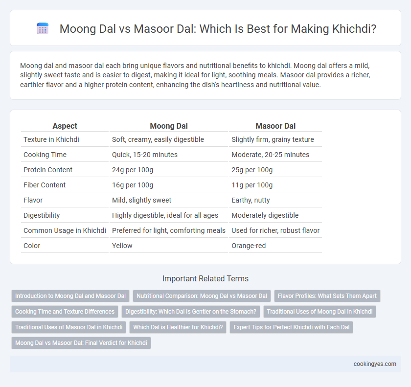 Moong Dal vs Masoor Dal: Which Is Best for Making Khichdi?