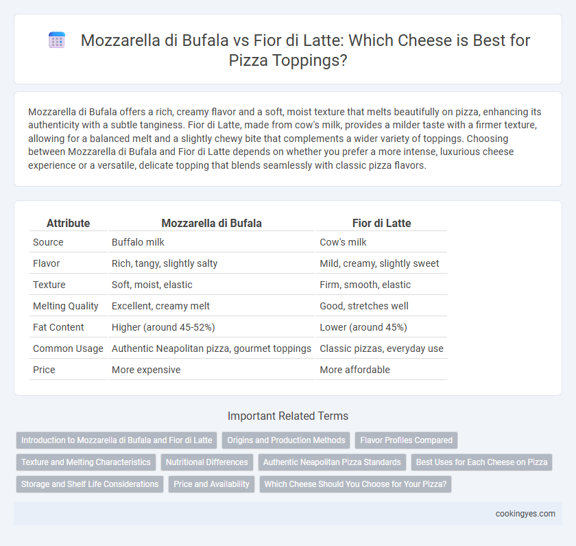 Mozzarella di Bufala vs Fior di Latte: Which Cheese is Best for Pizza Toppings?