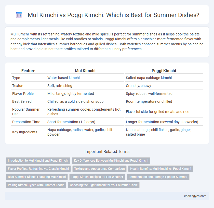 Mul Kimchi vs Poggi Kimchi: Which is Best for Summer Dishes?