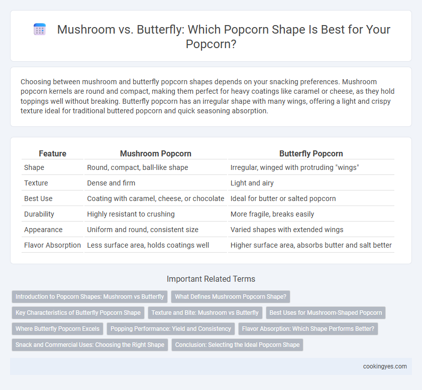 Mushroom vs. Butterfly: Which Popcorn Shape Is Best for Your Popcorn?