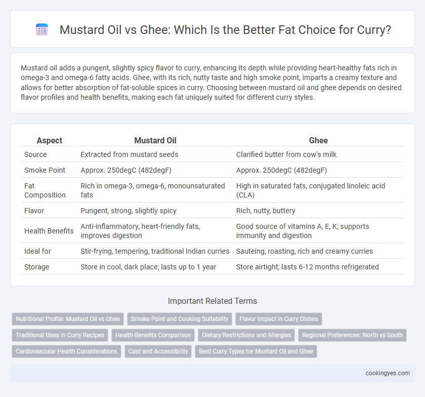 Mustard Oil vs Ghee: Which Is the Better Fat Choice for Curry?