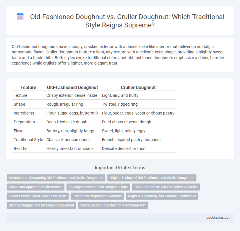 Old-Fashioned Doughnut vs. Cruller Doughnut: Which Traditional Style Reigns Supreme?