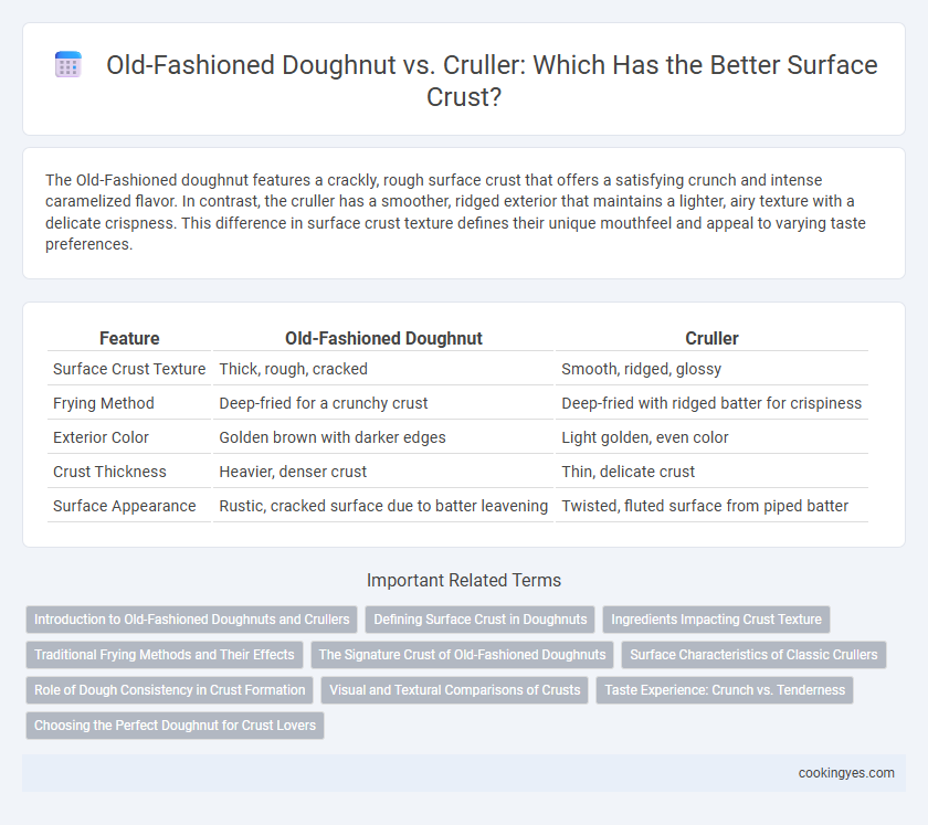 Old-Fashioned Doughnut vs. Cruller: Which Has the Better Surface Crust?