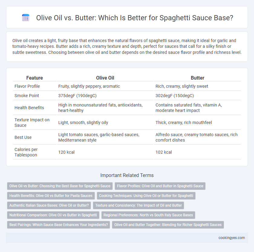 Olive Oil vs. Butter: Which Is Better for Spaghetti Sauce Base?