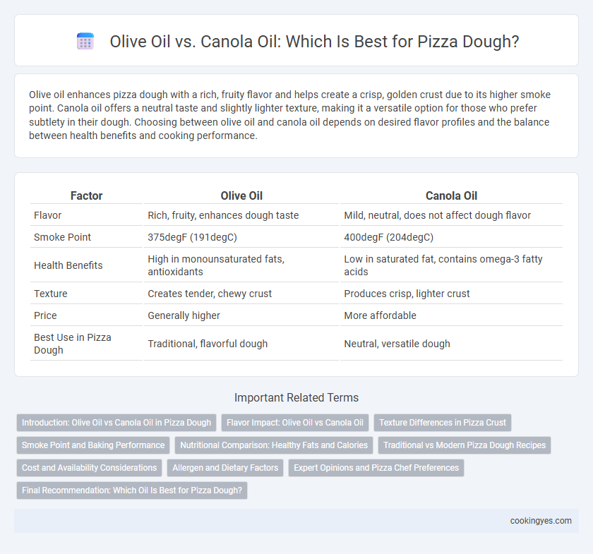 Olive Oil vs. Canola Oil: Which Is Best for Pizza Dough?