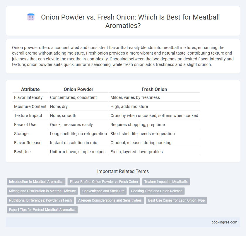 Onion Powder vs. Fresh Onion: Which Is Best for Meatball Aromatics?