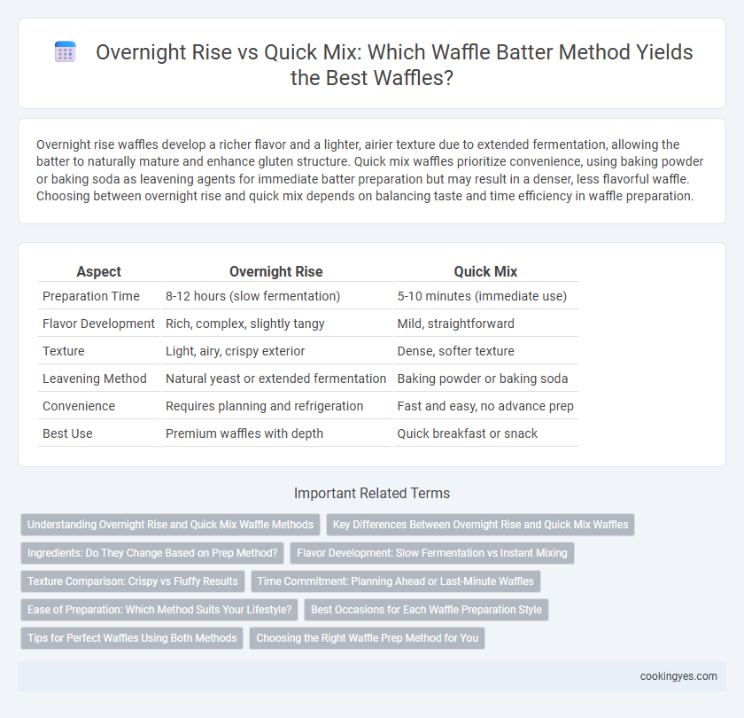 Overnight Rise vs Quick Mix: Which Waffle Batter Method Yields the Best Waffles?