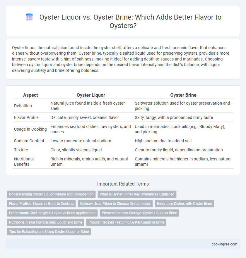 Oyster Liquor vs. Oyster Brine: Which Adds Better Flavor to Oysters?