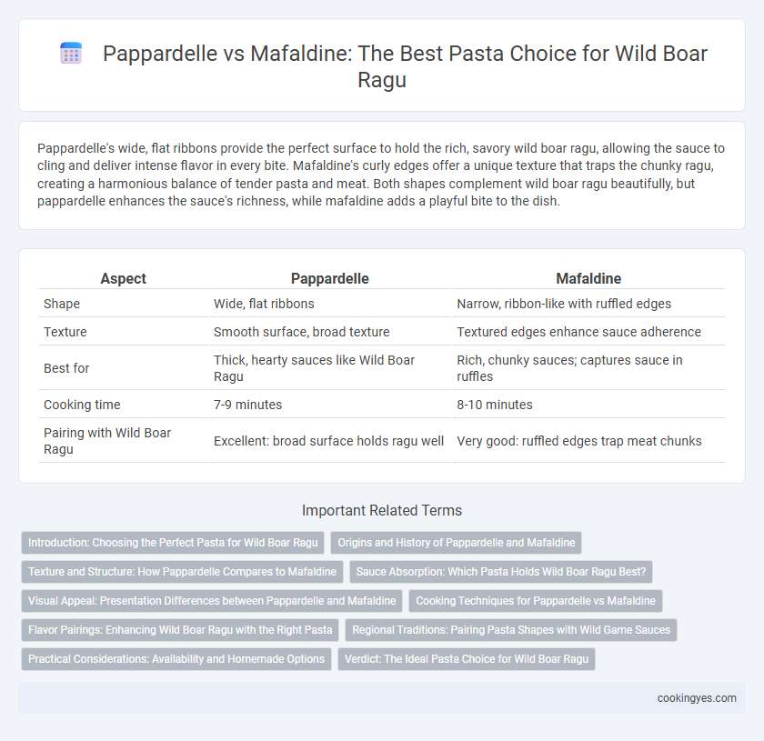 Pappardelle vs Mafaldine: The Best Pasta Choice for Wild Boar Ragu