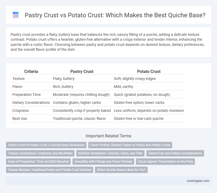 Pastry Crust vs Potato Crust: Which Makes the Best Quiche Base?