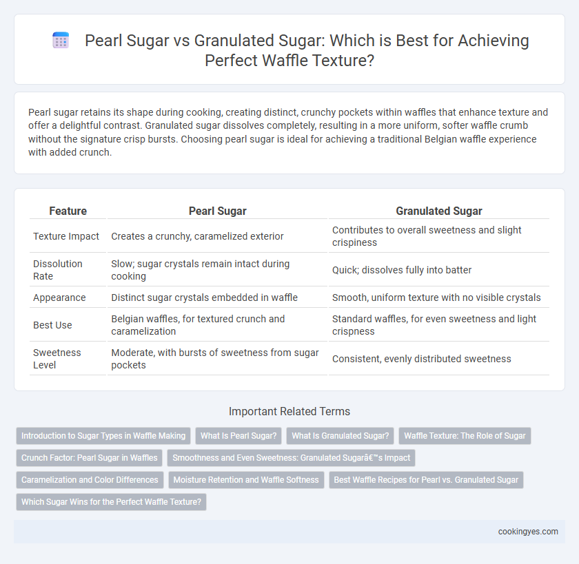 Pearl Sugar vs Granulated Sugar: Which is Best for Achieving Perfect Waffle Texture?