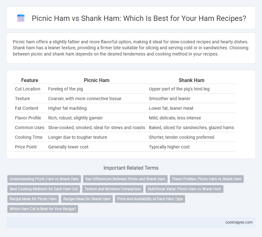 Picnic Ham vs Shank Ham: Which Is Best for Your Ham Recipes?