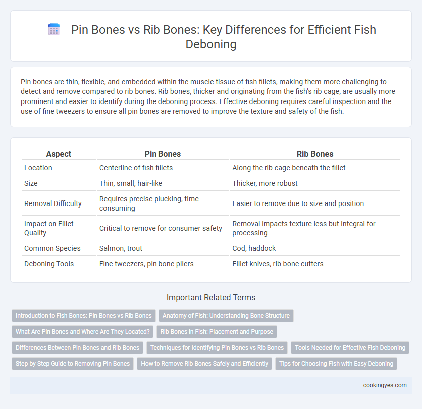 Pin Bones vs Rib Bones: Key Differences for Efficient Fish Deboning