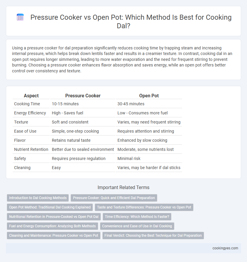 Pressure Cooker vs Open Pot: Which Method Is Best for Cooking Dal?