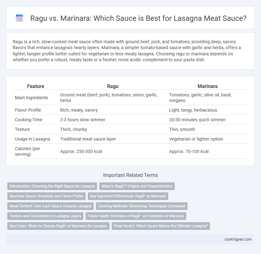 Ragu vs. Marinara: Which Sauce is Best for Lasagna Meat Sauce?