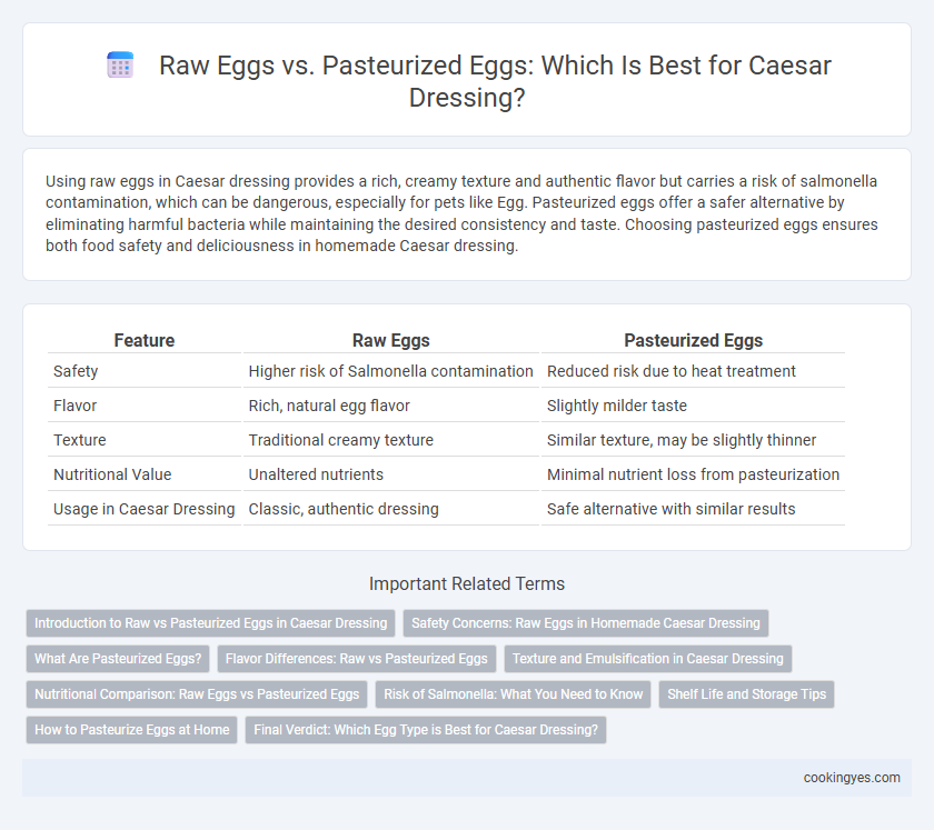 Raw Eggs vs. Pasteurized Eggs: Which Is Best for Caesar Dressing?