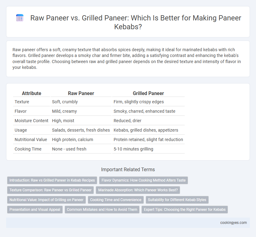 Raw Paneer vs. Grilled Paneer: Which Is Better for Making Paneer Kebabs?